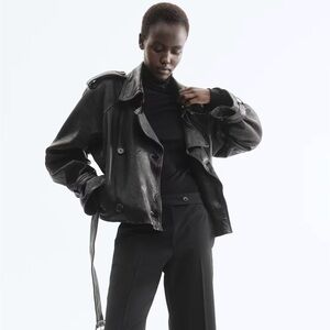 H&M STUDIO COLLECTION
BLACK LEATHER JACKET